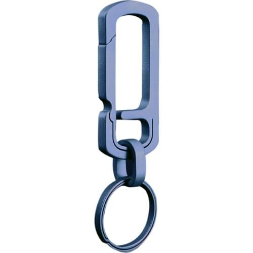 Titanium Buckles EDC Outdoor Tool Titanium Alloy Keychain Tiranium Buckle High Quality Key Ring Car Accessories