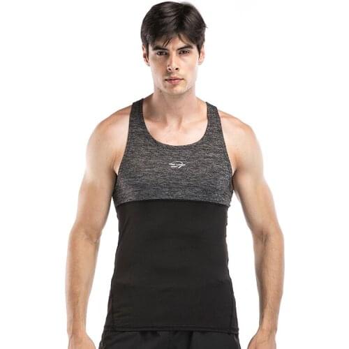 Custom Printing V-neck Gym Sleeveless Vest Topsfitness Men Under Tank Top