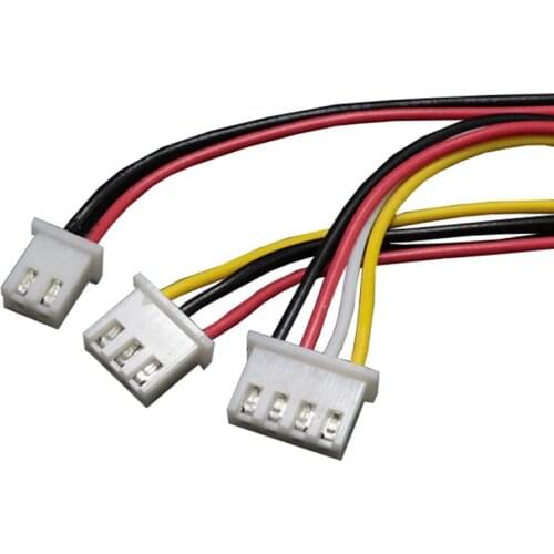 1pcs terminal cable XH2.54 rehearsal wire 3pin 3core single-head tinned wire length 120cm with Dupont Header wire