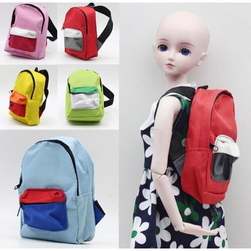 1Pcs Cute Mini Backpack for 43cm Baby Dolls and 18-Inch Girl DollS 1/3 BJD Dolls Toy Accessories Gift for Kids