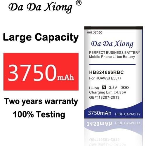 Da Da Xiong 3750mAh HB824666RBC Battery for Huawei E5577 Phone battery