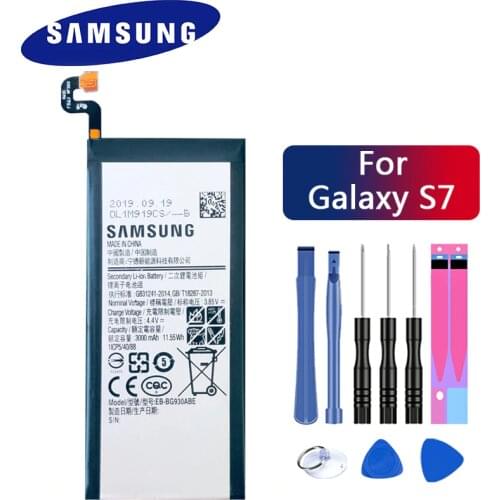Samsung Original Phone Battery EB-BG930ABE For Samsung GALAXY S7 G9300 G930F G930A G9308 SM-G9300 Replacement Battery 3000mAh