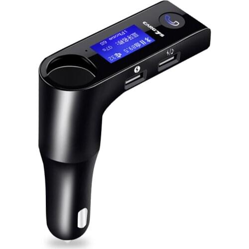 Car FM Transmitter Hands-free Call Wireless Bluetooth MP3 Player Cigarette Lighter 2 USB Charging Universal for iOS Android