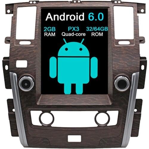 Aotsr Android 6.0 Tesla style Car No DVD Player GPS Navigation Radio for NISSAN PATROL 2010-2017 unit stereo multimedia WiFi