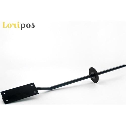 Supermarket Roll Bag Holder Pole Stand Single Head Shelf Stack Shopping Bag Holder Shelf Bag Roll Metal Bracket Wall Mounted