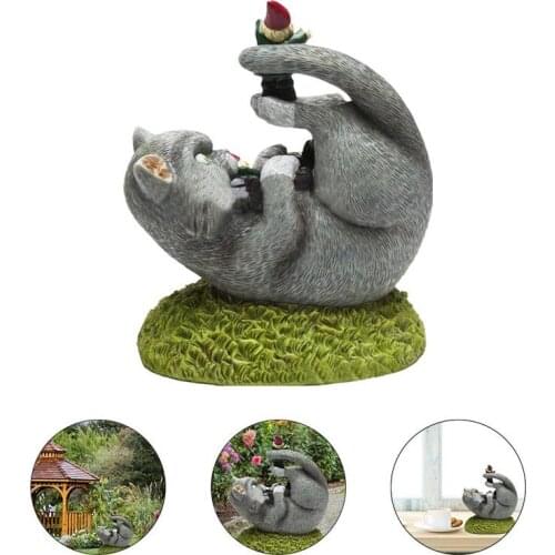 Resin Dinosaur Statue Garden Dinosaur Eating Goblin Ornaments Dwarf Garden Outdoor Home Decoration Dinosaur Crafts Ornaments