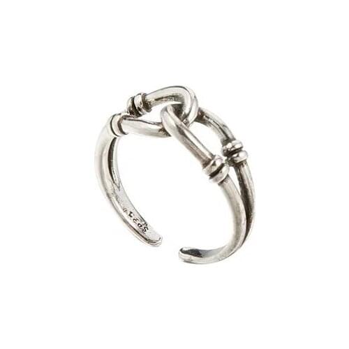 TIMEONLY Statement Metal Wave Hollow Open Ring for Women Girls Simple Wide Retro Ring Street Style Jewellery Hip Hop 2021 New