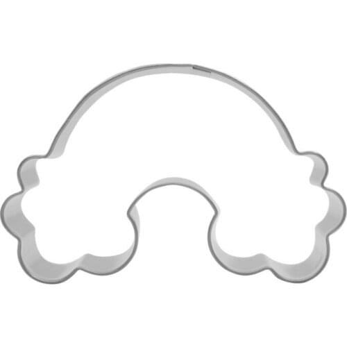 2015 New design Funny Rainbow Cookie Cutter For Kids Metal Biscuit Cutter Baking Fondant Tools DH063