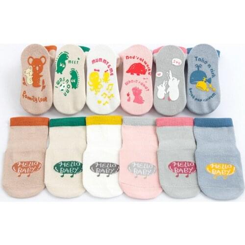 0-3T Newborn Kid Baby Boys Girls Socks Cute Sweet Cotton Non-slip Lovely Socks Baby New Accessories stuff