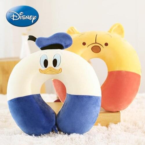 Disney Memory Foam Neck Pillow Mickey Mouse Minnie U-shaped Neck Pillow Nap Travel Car Pillow Removable and Washable