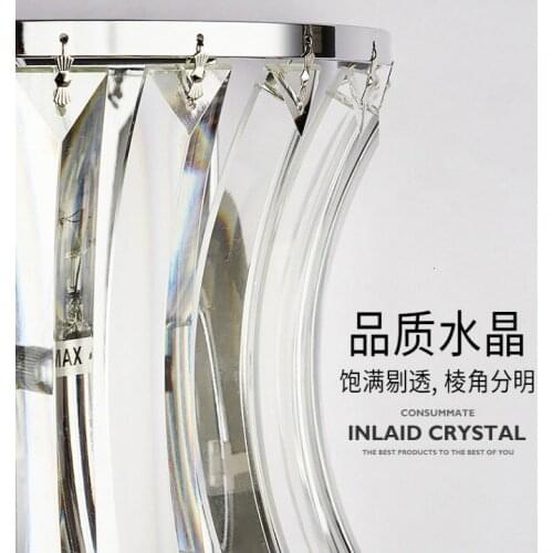 Led crystal wall lamp Wall lights luminaria home lighting living room modern WALL light lampshade for bathroom