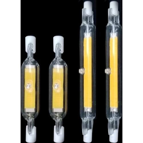 LED R7S Glass Tube COB Bulb 78MM 20W 118MM 40W R7S Corn Lamp J78 J118 Replace Halogen Light 50W 90W AC 220V 230V Lampadas