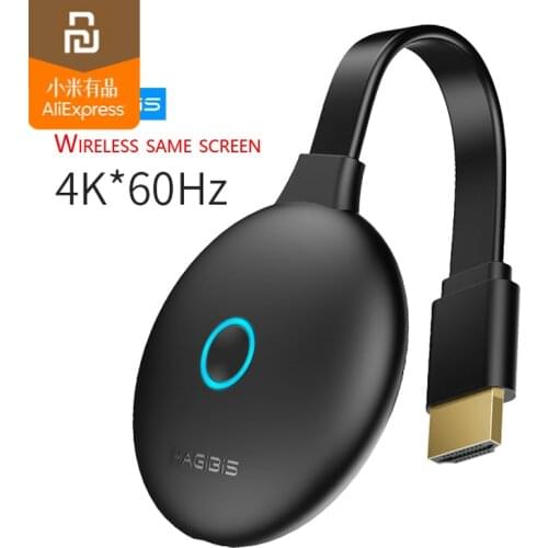 Youpin youpin hagibis HD wireless screen projector mobile TV with screen hdmi video transmitter 4K Apple Android car monitor