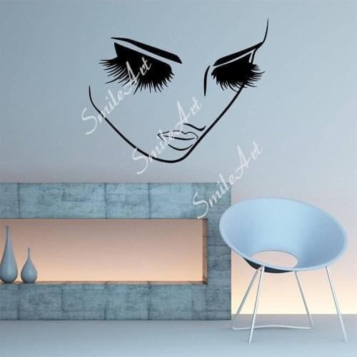 Funny Beauty Salon Cartoon Wall Decals Pvc Mural Art Diy Poster Decor Living Room Bedroom Removable Sticker Mural
