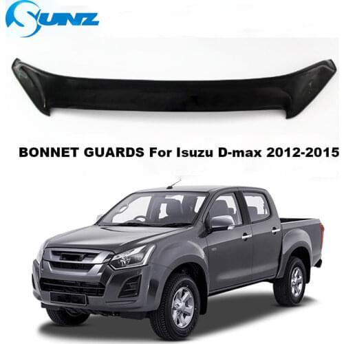 Bonnet Guards Protector For Isuzu D-max 2012 2013 2014 2015 Hood Shield Super Guards Stone Guards Bug Deflector SUNZ