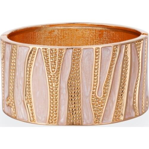 Fashion Bohemia Dripping Oil Metal Wide Bracelet for Women Charm bracelets femme Jewelry Valentines Day Gifts