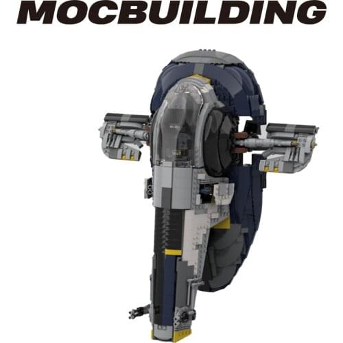 NEW Star Plan Green Black MOC Slave I Space wars Edition Slave NO.1 Spaceship Fighter MOC Lepining Building Blocks Kid Toy