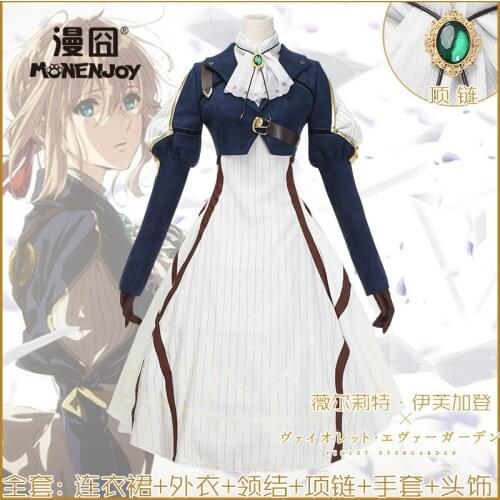 2020 New fashion Anime Violet Evergarden Violet Gothic Uniforms Cosplay Costume
