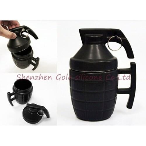 48pcs/lot Funny Grenade mug / military fans gift / grenade bomb ceramic coffee cup Creative personality mug