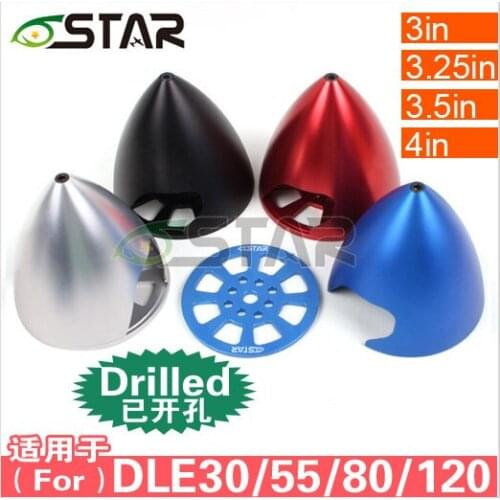 6star CNC 3.5inch 89mm aluminum alloy spinners drilled gasoline aircraft spinners for DLE30~61 EME35~60 DA MLD DLA 3W MVVS JC