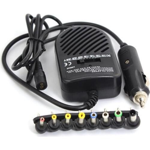 Car Auto Charger Power Supply Adapter Set High Power DC 80W Adaptor with 8 Datechable Plugs for Laptop Tablet 100sets/lot