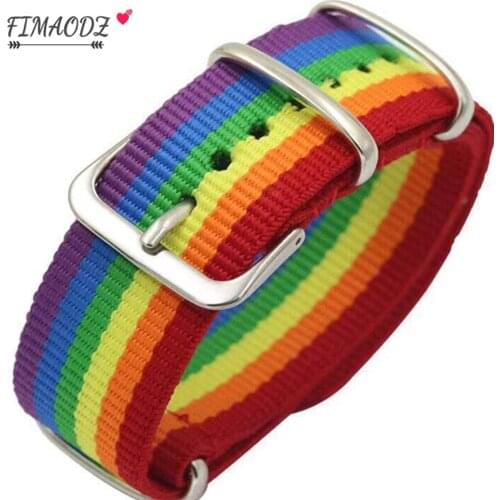 FIMAODZ Rainbow Lesbians Gay Pride Bracelet for Men Women Bisexuals Transgender Braided Couple Bracelets Wristband Gift