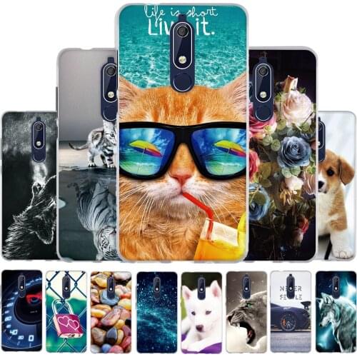 Back Phone Fundas For Nokia 5.1 Case Soft TPU Cover For nokia 5.1 Shockproof Bumper Coque For Nokia 5.1 Case Shell 5.5 inch