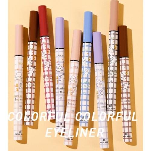 Colorful Liquid Eyeliner Pen 4 Color Waterproof Long Lasting Smooth Pigmented Fast Dry Easy to Draw Eye Makeup Cosmetics TSLM1