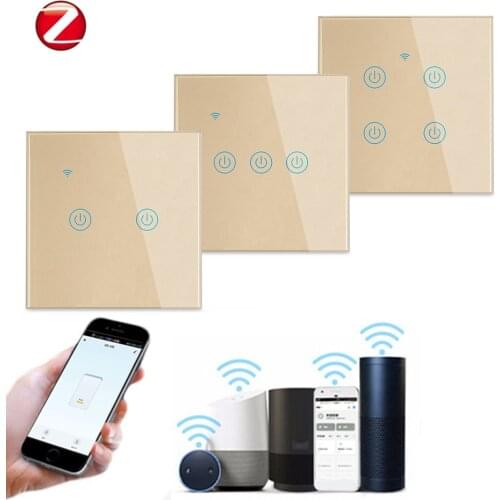 DS-111 Zigbee Touch Glass Panel Smart Bulb Switch Netrual Line required, Support Voice Control, APP Intelligent Remote Control