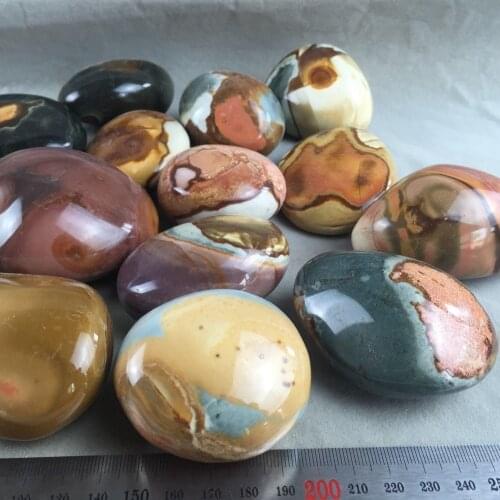 Ocean jasper quartz crystal palm stones and minerals reiki healing tumble stone as gift