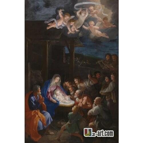 Canvas Prints ( Adoration of the Shepherds Guido Reni ) wholesale art print oil painting on canvas Religion-141