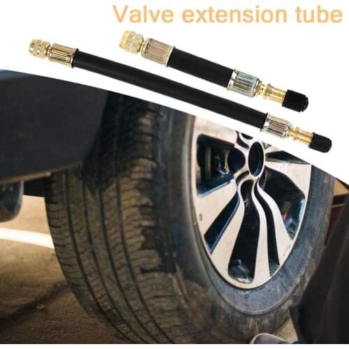 100/140/190MM Valve Caps Flexible Rubber Hose Car Wheel Valve Stem Tire Valve Extension with Cap