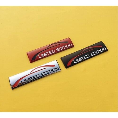 Metal Limited Edition Custom Auto Fender Emblem Trunk Sport Badge Decals Sticker Car Accessories