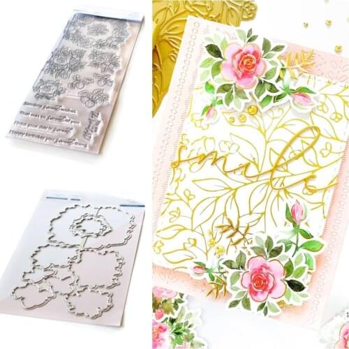 BLOSSOMS BERRIES Strawberry New Metal Cutting Dies Stamps Scrapbook Diary Decoration Embossing Cut Dies Template DIY Greeting