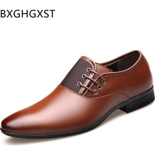Designer Men Shoes Leather Formal Shoes for Men 2020 Plus Sizze 47 Brown Dress Mens Shoes Genuine Leather Zapatos Para Hombre