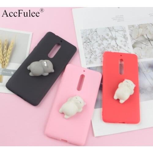 Squishy 3D Toys Phone Cat Case For Nokia 1 2 3 4 5 6 2018 7 Plus 2.1 3.1 5.1 6.1 7.1 3.2 4.2 6.2 7.2 Cover Funny Foot Soft Cases