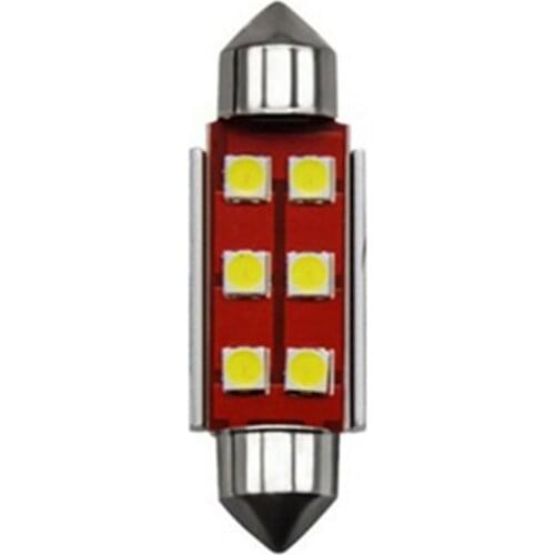 New Vehicle Car LED Double Pointed Reading Light 3030 6SMD 31/36/39/41 Replacement LED Buld Original Universal