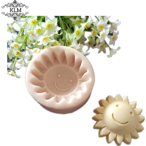 KLM New Sunflower Smiley Silicone Mold DIY Cake Decoration Tool Chocolate Biscuit Tool