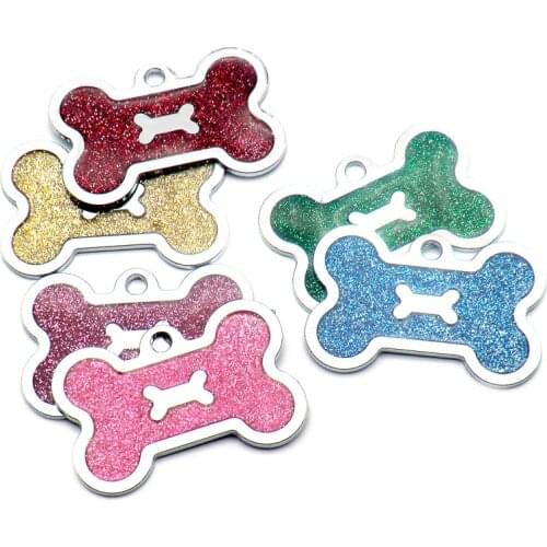 Wholesale 20Pcs Customized Dogs Collars Harnesses Dog Sheet Personalized Dogs ID Tag Cats Collar Dog Name Phone Pet Product