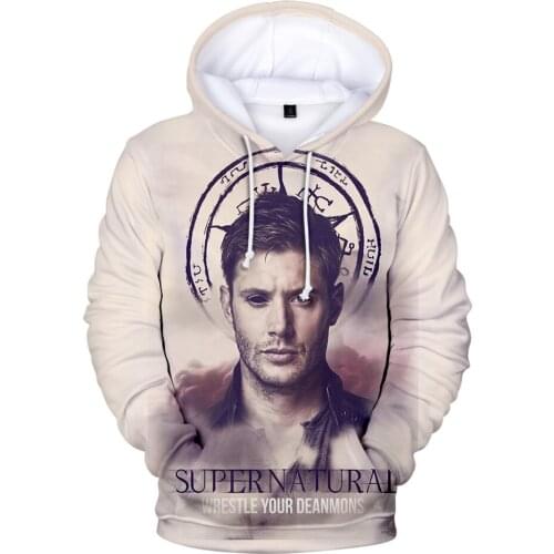 Personality Hot Koop Supernatural Hoodies Mannen/Vrouwen Sweatshirts Mode Hoge Kwaliteit Hoodie 3D Gedrukt Supernatural Teenage