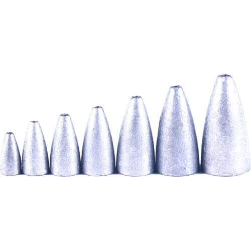 5/10/15pcs Fishing Weight Sinkers 1.75g 3.5g 5g 7g 10g 14g 21g Bullet Weight Sinker Fishing Tackle Accessories