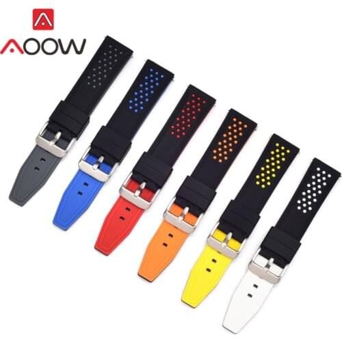 20mm 22mm 24mm 26mm Sport Silicone Strap for Samsung Galaxy Watch Active 42mm 46mm Gear S2 S3 Amazfit Rubber Bracelet Band