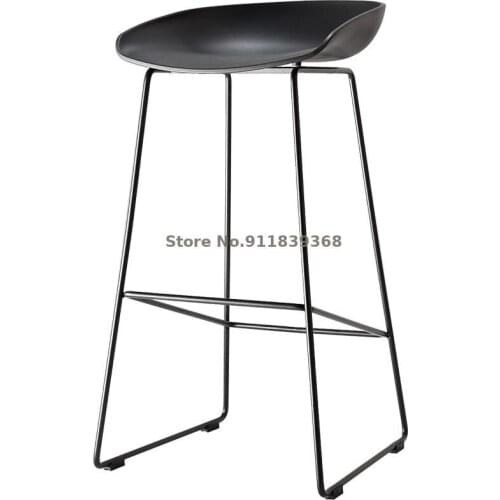 Nordic bar stools metal iron feet simple front desk bar stools bar chairs high chairs high stools designer bar chairs