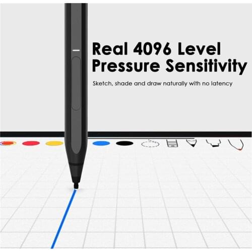 Tablet Stylus for Microsoft Surface Pro7 6 5 4 3/Book/Laptop/Go/Studio Rechargeable Pen Magnetic Attachment Tilt 4096 Pressure