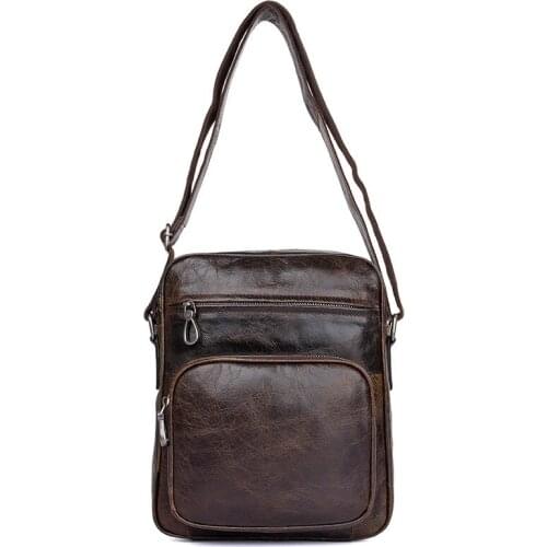 Brand Mens Handbag High Quality Cowhide Messenger Bag ,male Flap Bag Handbag Leisure Shoulder Bag Mens Business Messenger Bag