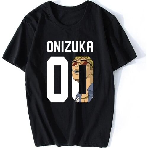 Awesome Boy Great Teacher Onizuka GTO T Shirt O-Neck Design Japanese Anime Cool T-Shirts Streetwear Harajuku T Shirt Men