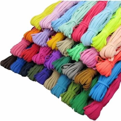 30m Colorful 6mm High-elastic Elastic Bands Rope Rubber Band Line Spandex Ribbon Sewing Lace Trim Waist Band Garment Accessory