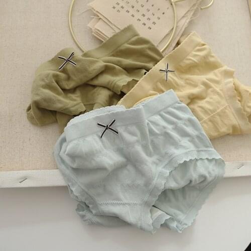 Super soft cotton Seamless Panties women Japanese simple stretchy underwear cozy summer Panties women NF2558