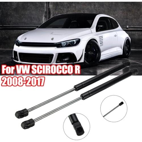 2Pcs Car Front Engine Cover Shock Lift Struts Bar Support Rod Bonnet Hood Arm Gas Spring For VW SCIROCCO R 08-17