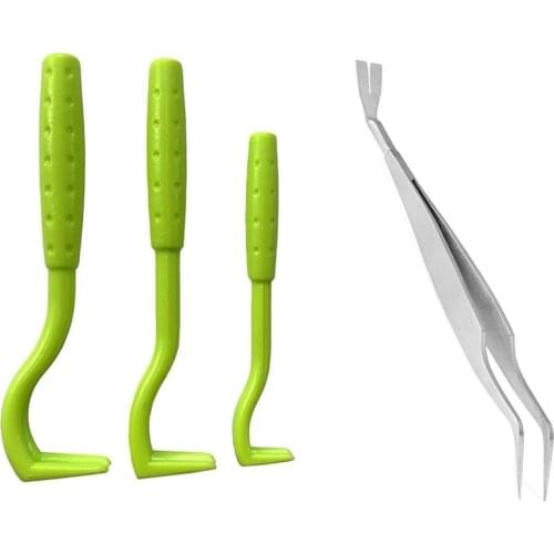 3 PCS Tick Extractor Removal Tool Plastic Scratching Hook Pet Flea Clip Lice Catcher Flea Comb Tick Remover Pet Supplies